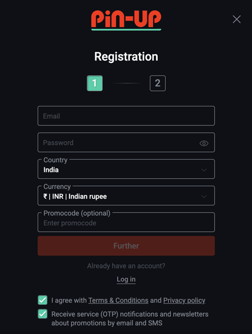 pin up aviator registration